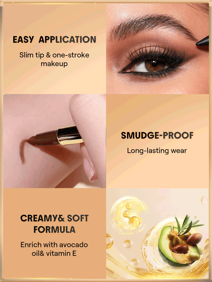 Lápis Delineador Fosco - Preto