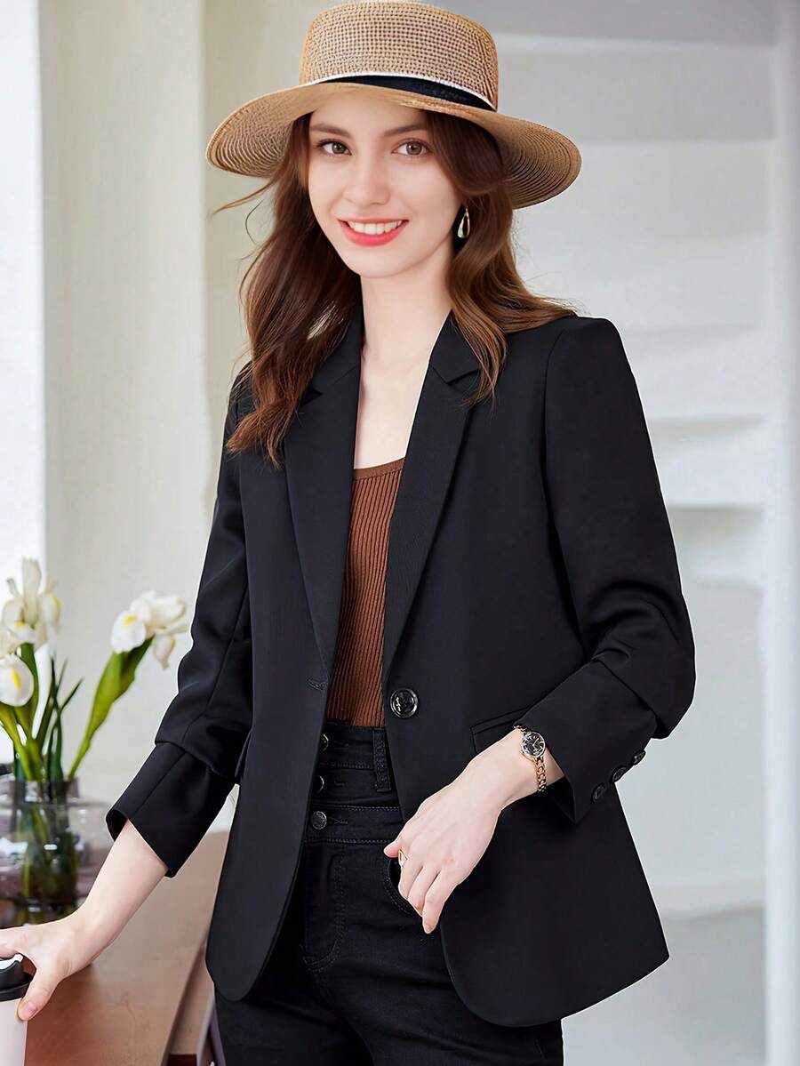 Blazer Feminino Alfaiataria Off White com Fenda nas Costas – do PP ao XXG | Boutique do Encanto