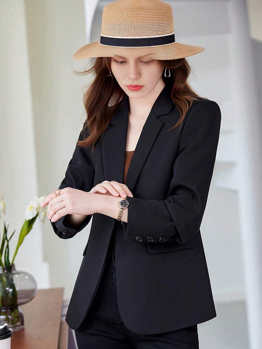 Blazer Feminino Alfaiataria Off White com Fenda nas Costas – do PP ao XXG | Boutique do Encanto