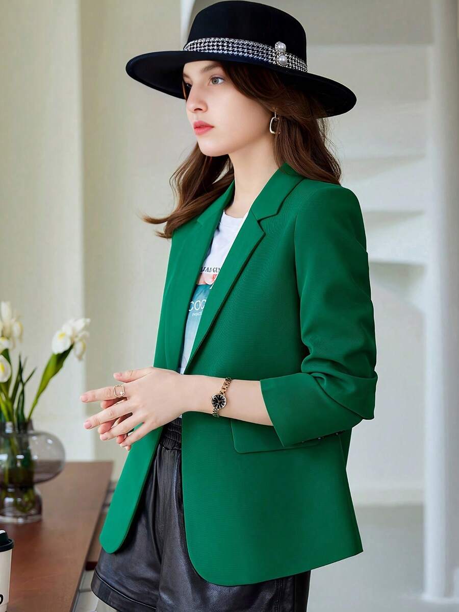 Blazer Feminino Alfaiataria Off White com Fenda nas Costas – do PP ao XXG | Boutique do Encanto