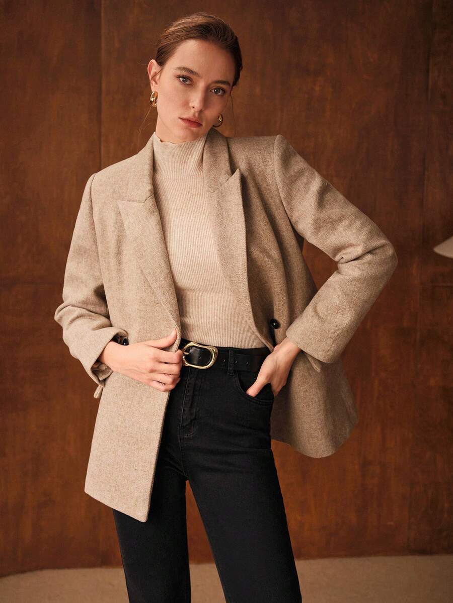 Blazer feminino clássico moderno estilo refinado boutique