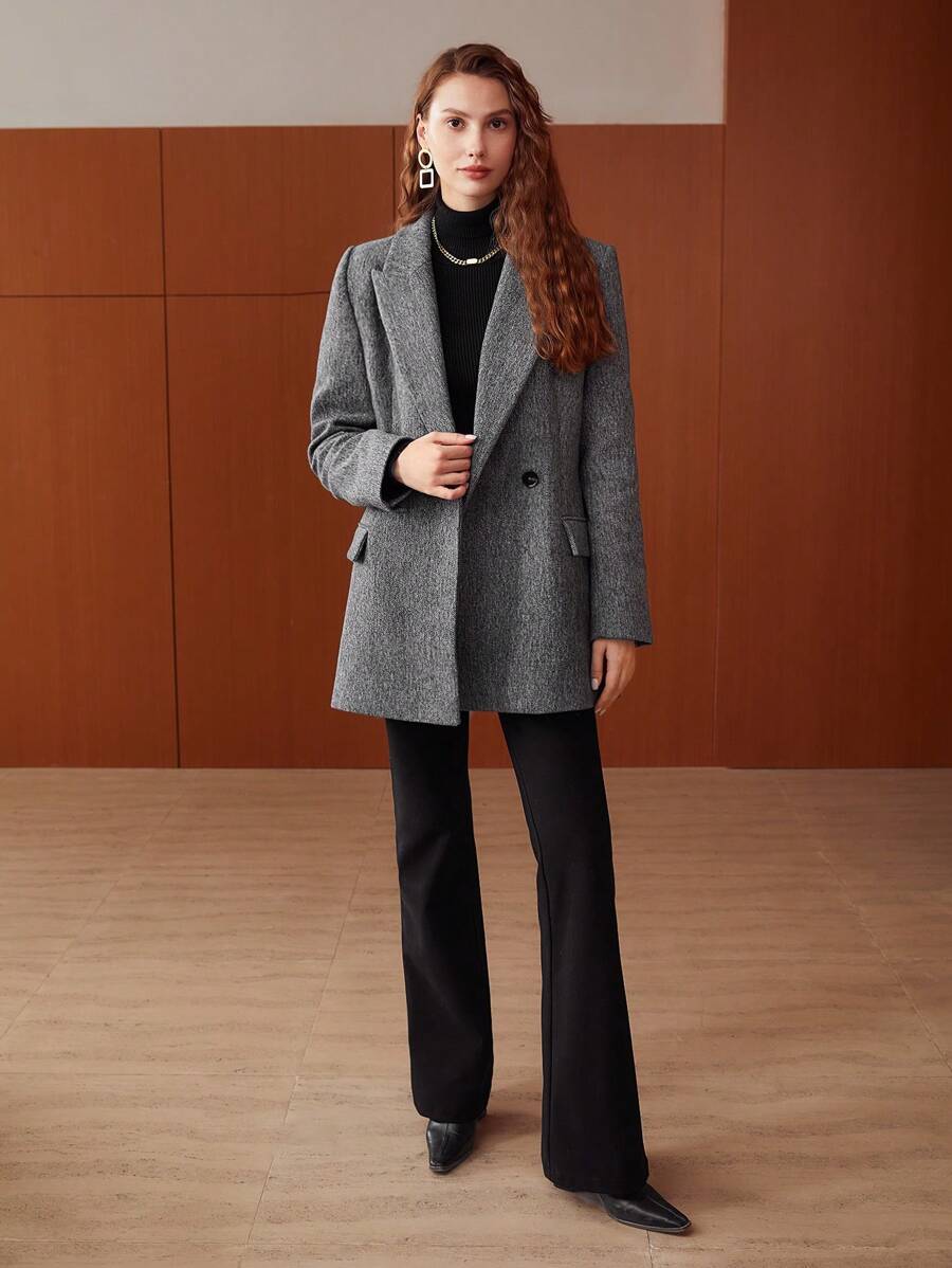 Blazer feminino clássico moderno estilo refinado boutique