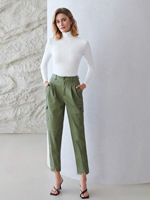 Blusa Feminina Malha Premium Slim Fit de Gola Alta | Coleção Outono-Inverno 2026 | Boutique do Encanto