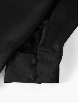 Blusa Feminina Shape Fluido Manga Morcego Básico Chic - Cores Preto - Azul - Castanho - Rosa - Coleção Entre Estações - Boutique do Encanto