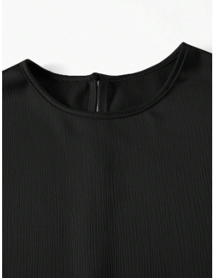 Blusa Feminina Shape Fluido Manga Morcego Básico Chic - Cores Preto - Azul - Castanho - Rosa - Coleção Entre Estações - Boutique do Encanto