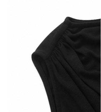 Blusa Regata Feminina Slim - Cor Preto Roxo Castanho - Coleção Entre Estações - Roupas do Encanto