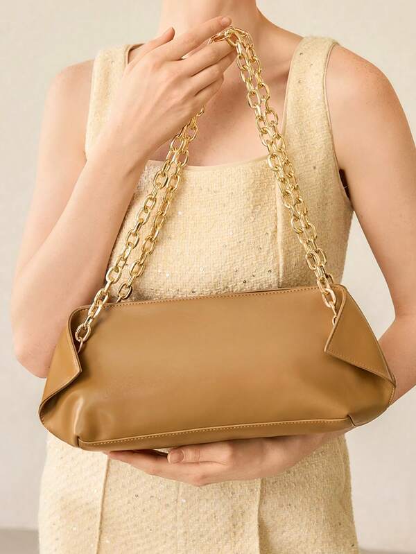 Bolsa Feminina de Ombro Delicada com Alça com Corrente - Coleção Evening Elegance - Boutique do Encanto Bolsas