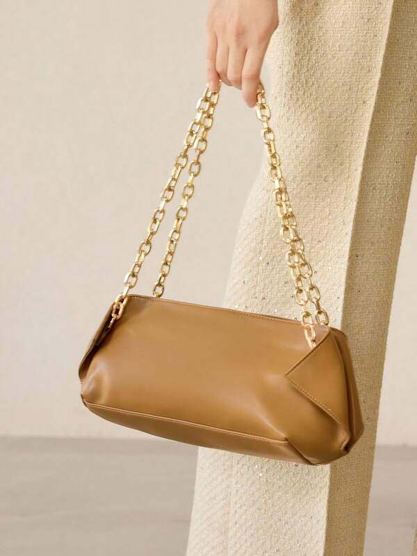 Bolsa Feminina de Ombro Delicada com Alça com Corrente - Coleção Evening Elegance - Boutique do Encanto Bolsas