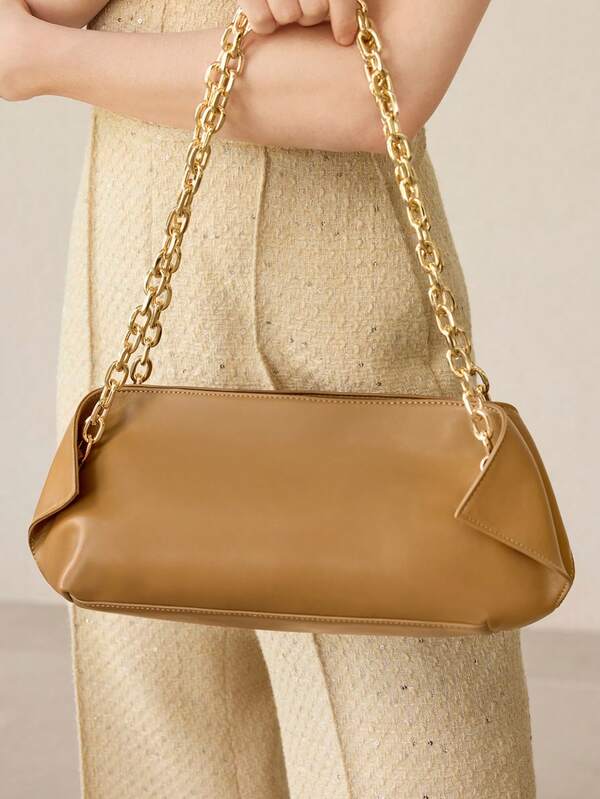 Bolsa Feminina de Ombro Delicada com Alça com Corrente - Coleção Evening Elegance - Boutique do Encanto Bolsas