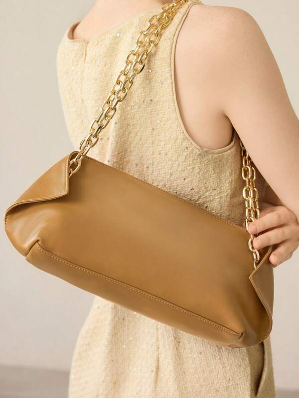 Bolsa Feminina de Ombro Delicada com Alça com Corrente - Coleção Evening Elegance - Boutique do Encanto Bolsas