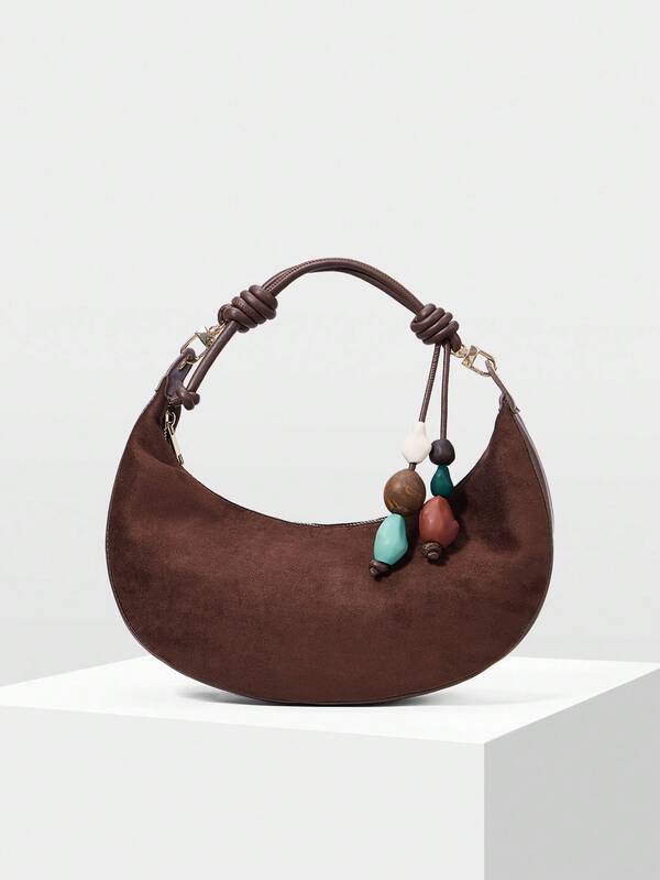 Bolsa Hobo Feminina em Couro PU - Casual Minimalista - Coleção Boho Elegance - Boutique do Encanto Bolsas