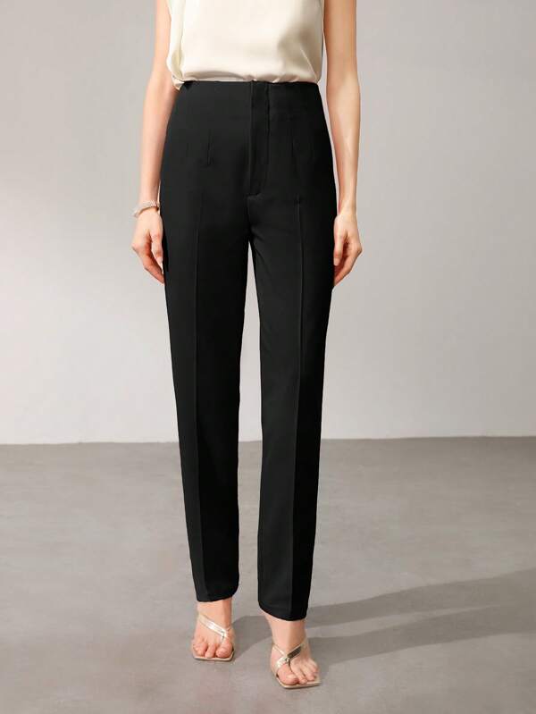 Calça Alfaiataria Feminina Afilada Forrada com Zíper – Social Escritório Elegante | Boutique do Encanto