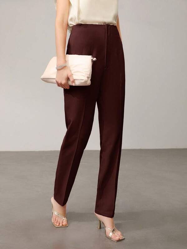 Calça Alfaiataria Feminina Afilada Forrada com Zíper – Social Escritório Elegante | Boutique do Encanto