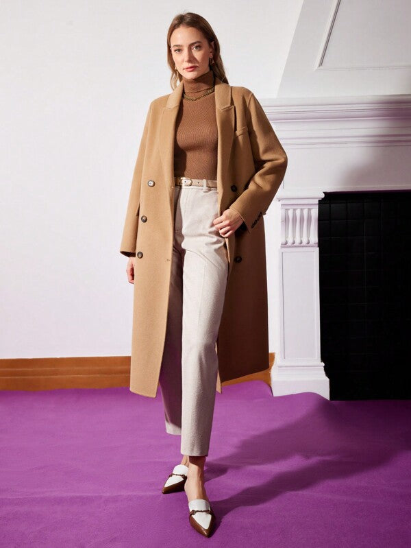 Calça Feminina de Alfaiataria Perna Reta Cintura Natural | Social Elegante Escritório - Boutique do Encanto Calças