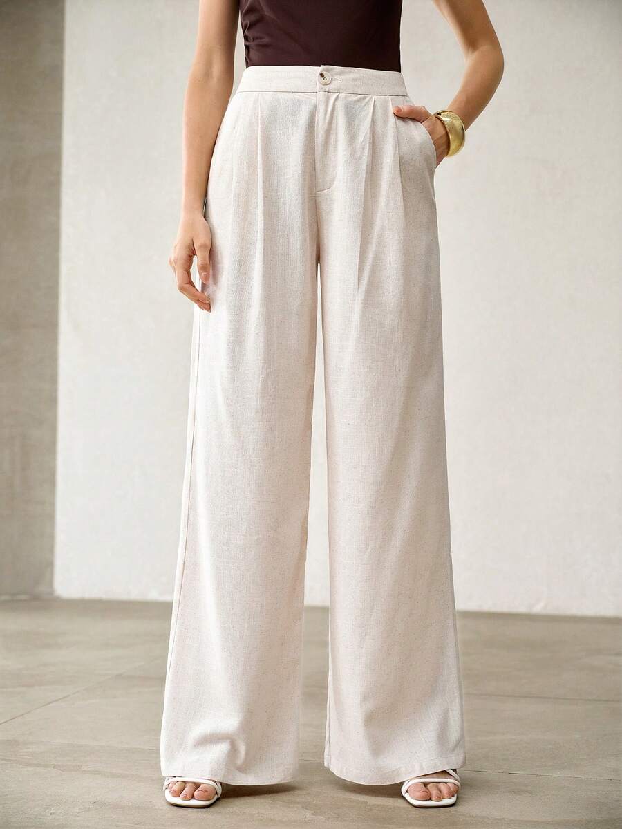 Calça feminina Areia Clara para Primavera Verão