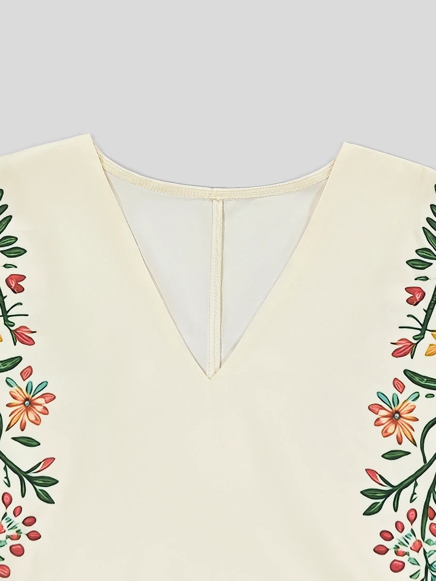 Conjunto feminino floral coral com blusa e shorts – Boutique do Encanto