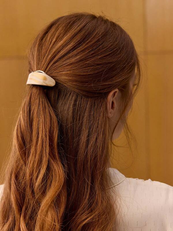 Elástico para Cabelo com Aplique Decorativo em Resina Âmbar – Coleção Milano - Boutique do Encanto