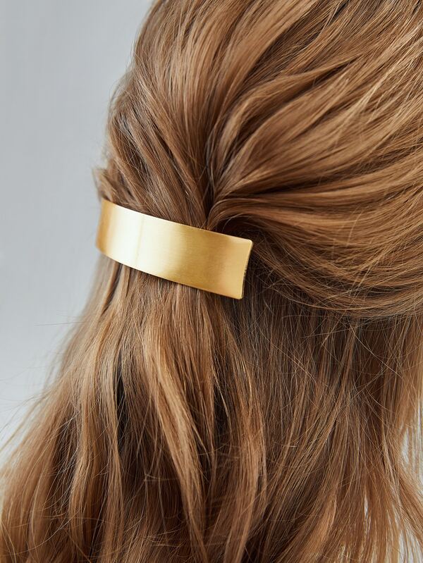 Fivela / Grampo de Cabelo – Metalico - Dourado - Fixação Elegante para Penteados - Coleção Milano - Boutique do Encanto
