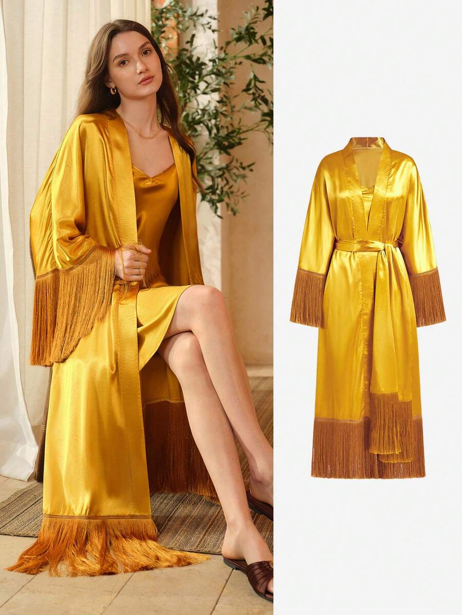 Moda feminina premium Boutique Exclusive conjunto dourado sofisticado