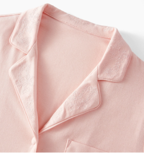 Pijama Feminino Longo com Botões e Lapela – Conjunto 2 Peças Algodão Premium | Íntimos & Conforto - Boutique do Encanto