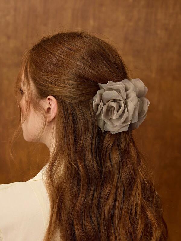 Presilha de Cabelo Elegante - Moda Feminina Flor em 3D - Coleção Romantic - Boutique do Encanto