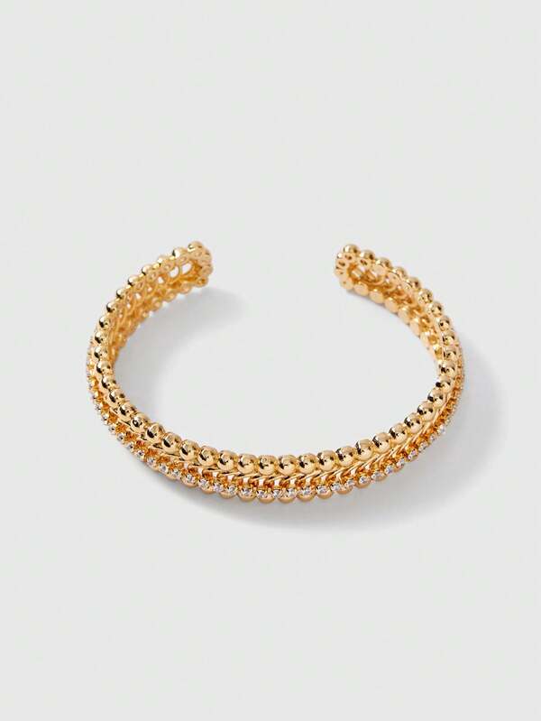 Pulseira Feminina Multicamadas Dourada em Aço Inox Banhada a Ouro 18K | Semi-Joia Premium Antialérgica - Boutique do Encanto Pulseiras