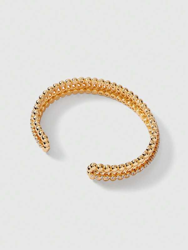 Pulseira Feminina Multicamadas Dourada em Aço Inox Banhada a Ouro 18K | Semi-Joia Premium Antialérgica - Boutique do Encanto Pulseiras