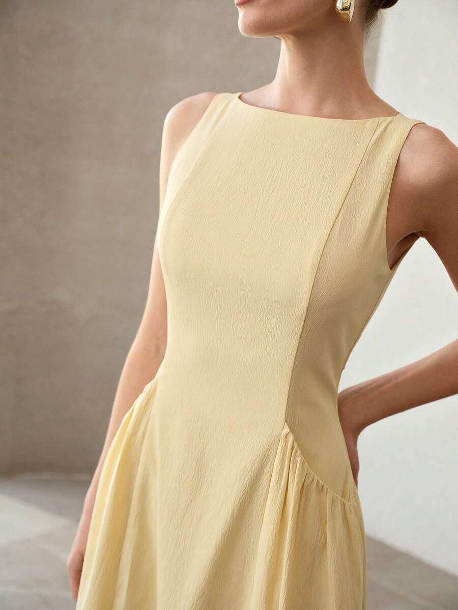 Vestido feminino Primavera Verão 27 com modelagem evasê