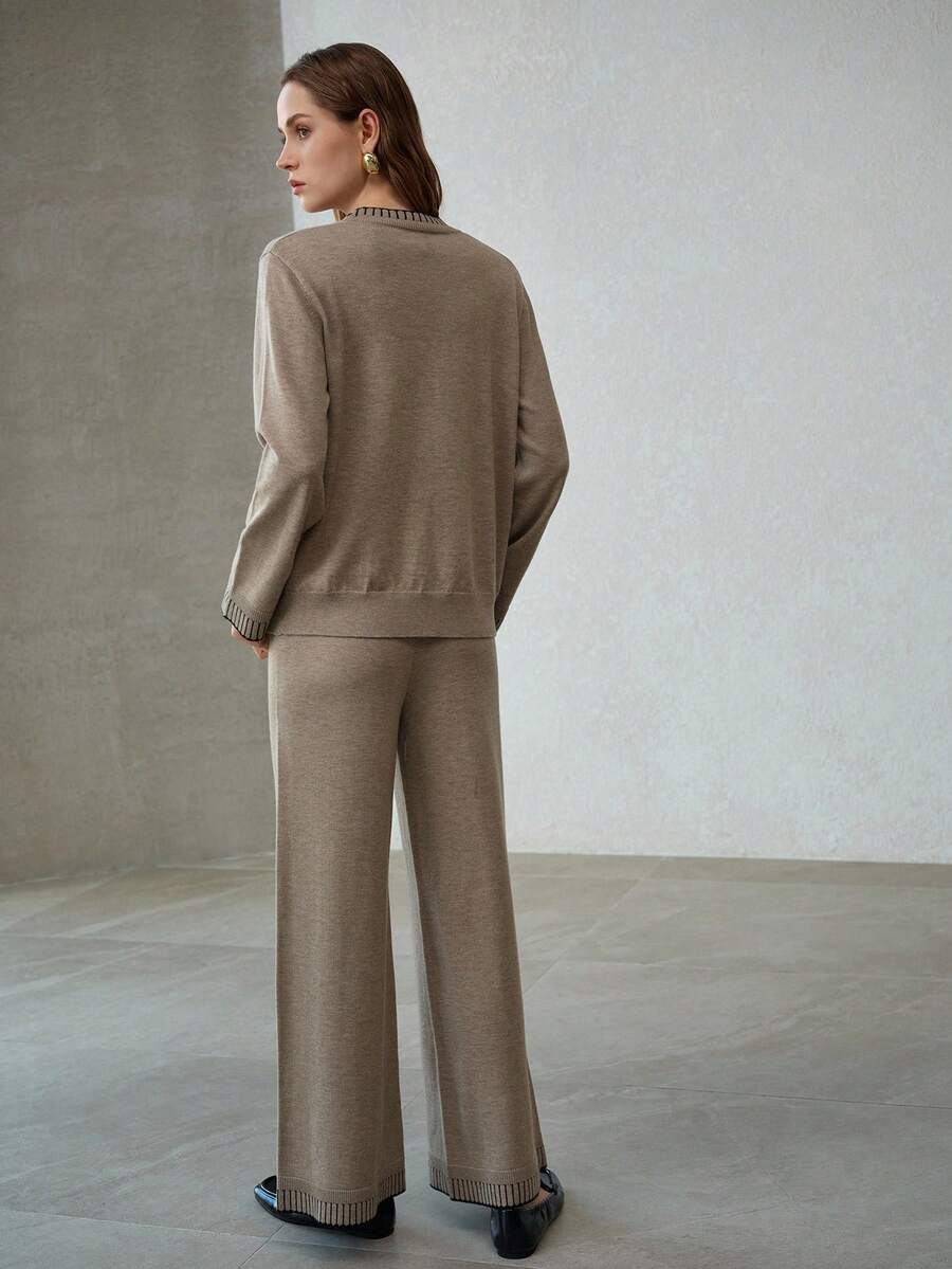 conjunto feminino confortável e moderno estilo sofisticado inverno
