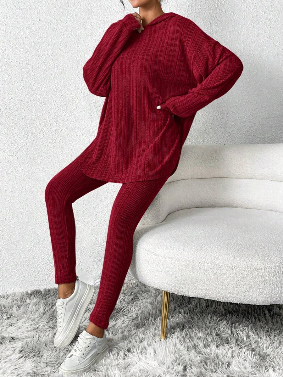 conjunto feminino texturizado canelado para dia a dia
