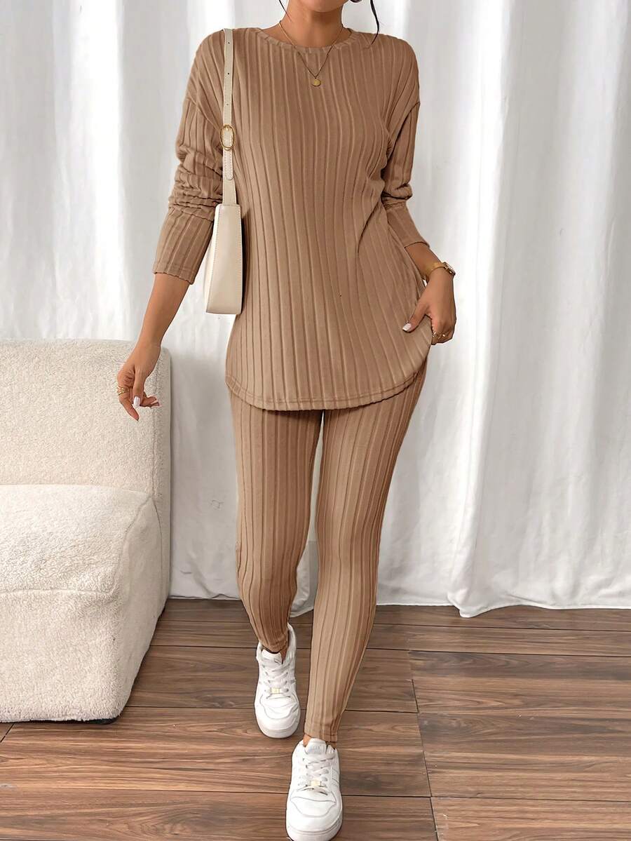 look urbano feminino conjunto caqui confortável e versátil