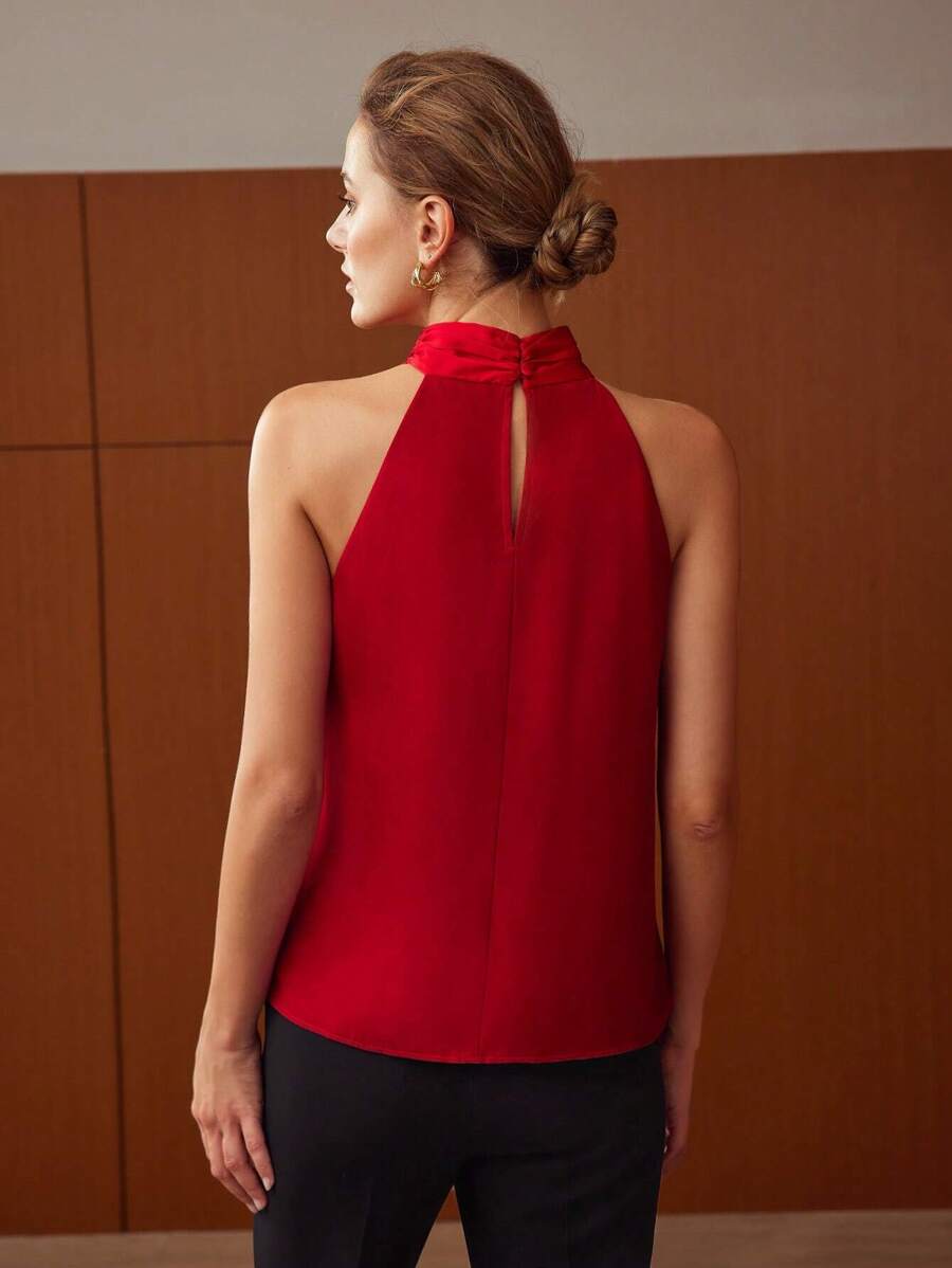 Blusa Halter Premium - Design Cruzado e Elegante