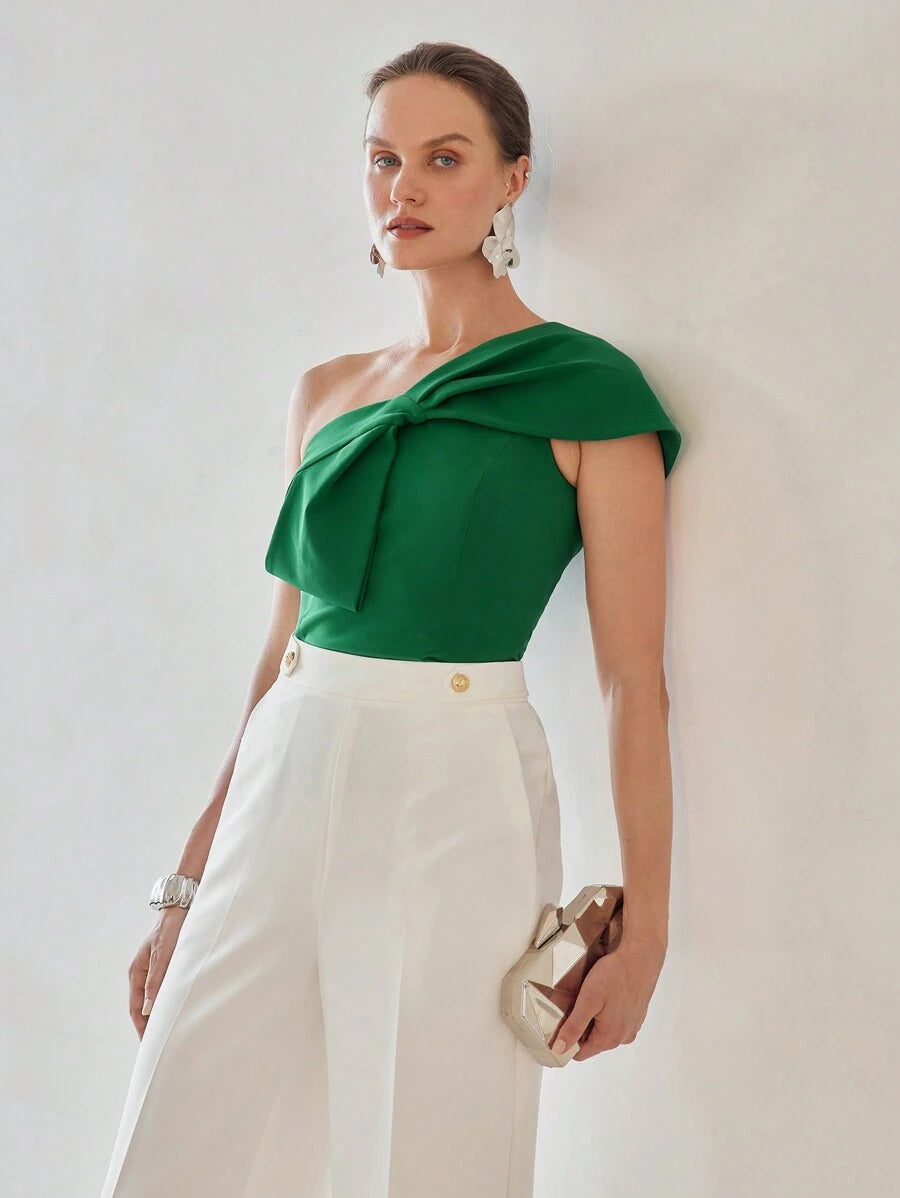 Blusa Premium com Laço Grande - Design Elegante e Sofisticado