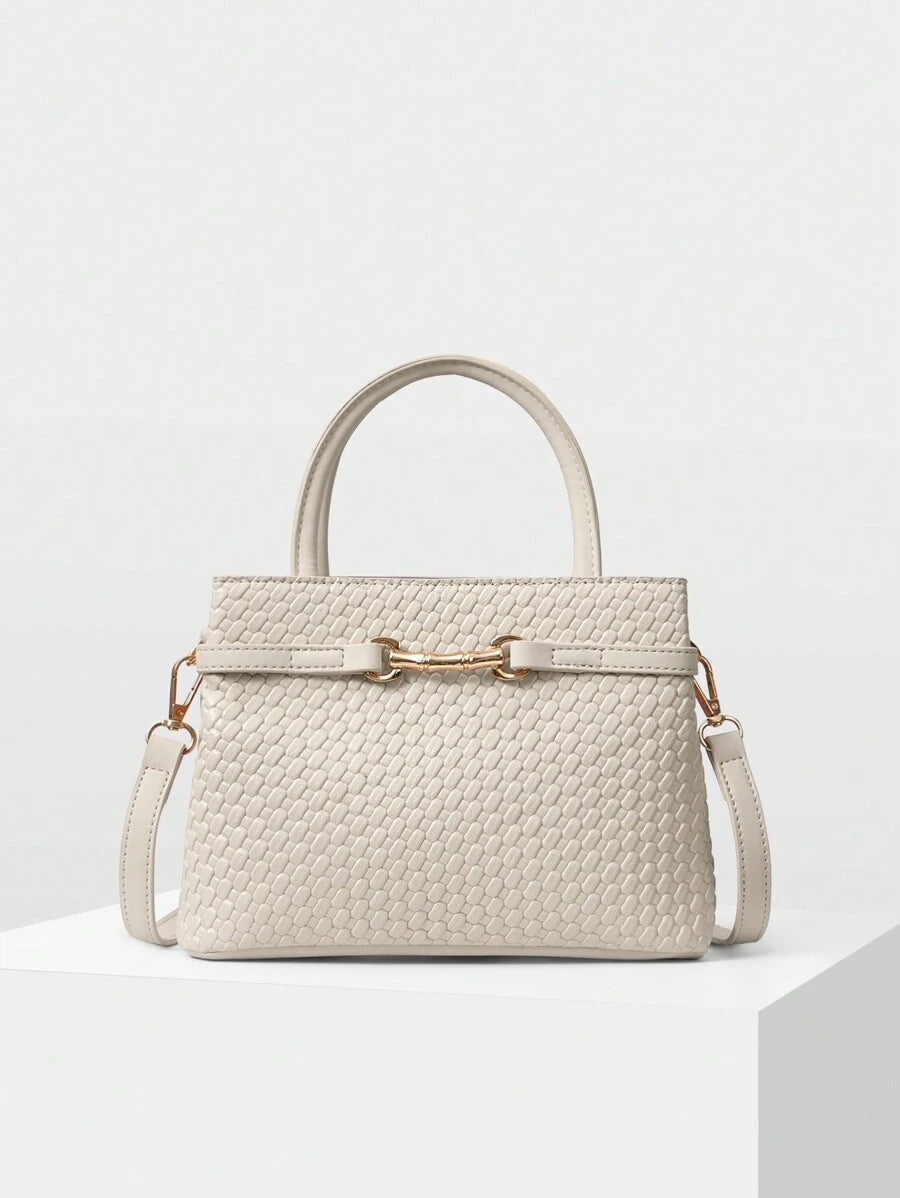 Bolsa Feminina Estruturada em Trama Natural com varios cores – Verão 2027