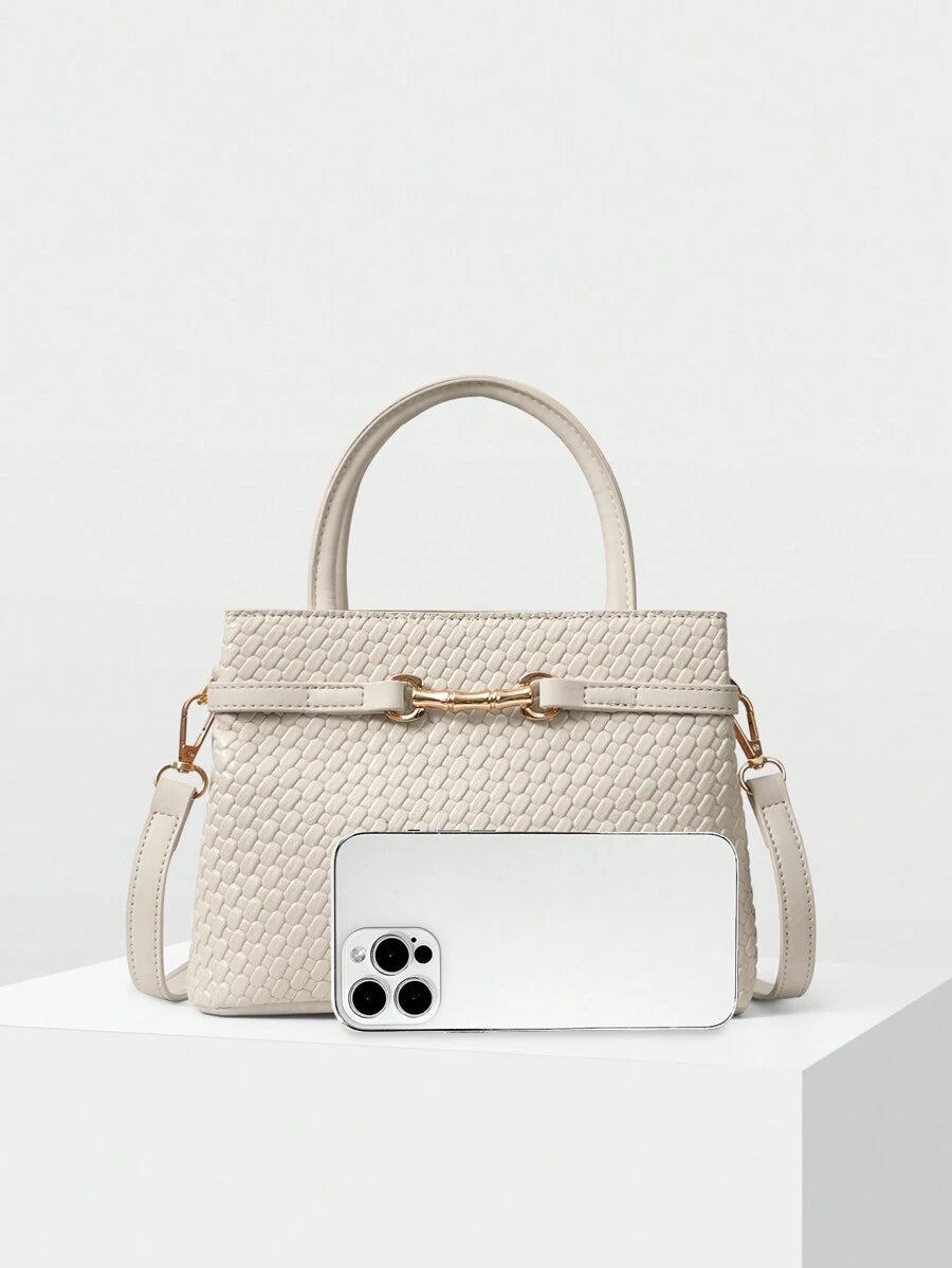 Bolsa Feminina Estruturada em Trama Natural com varios cores – Verão 2027