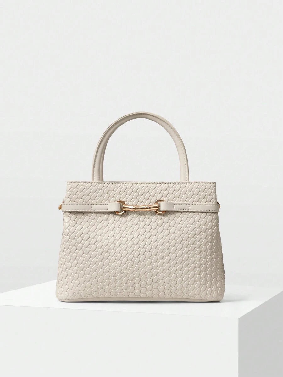 Bolsa Feminina Estruturada em Trama Natural com varios cores – Verão 2027