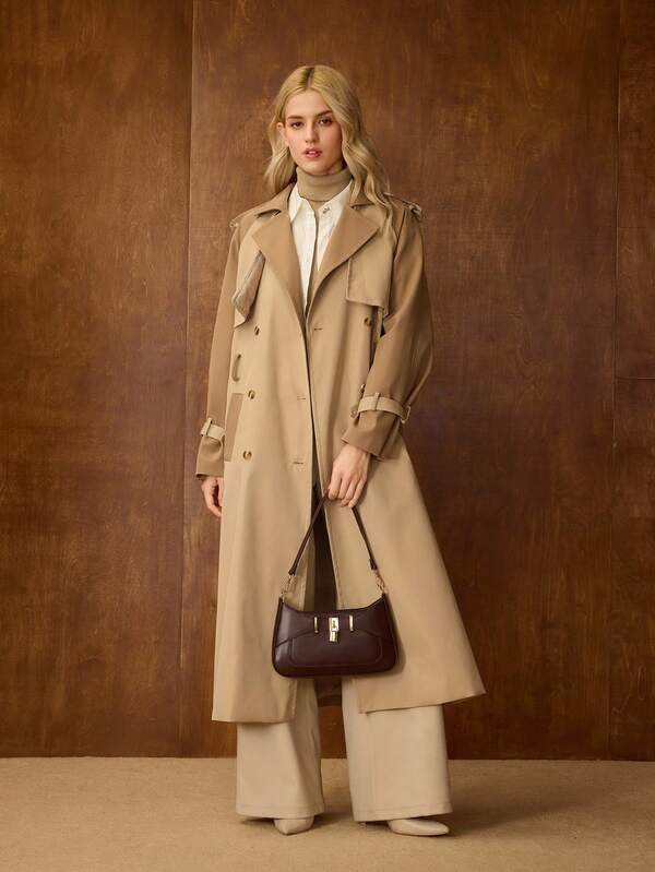 Bolsa Feminina Elegante e Básica em Couro PU - Alça de Cadeia - Coleção Urban Chic - Boutique do Encanto Bolsas