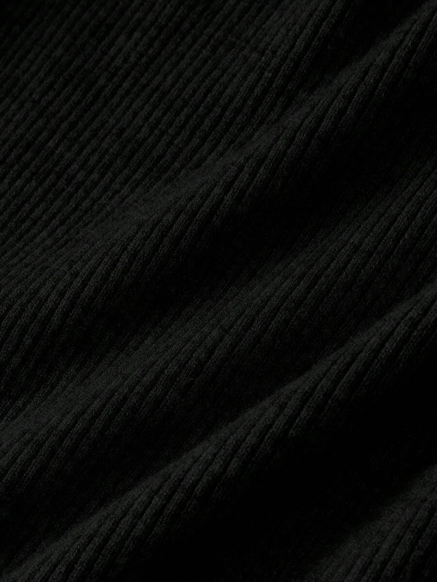 Blusa Feminina Premium em Tricô Canelado com Botões Dourados – Boutique Exclusive