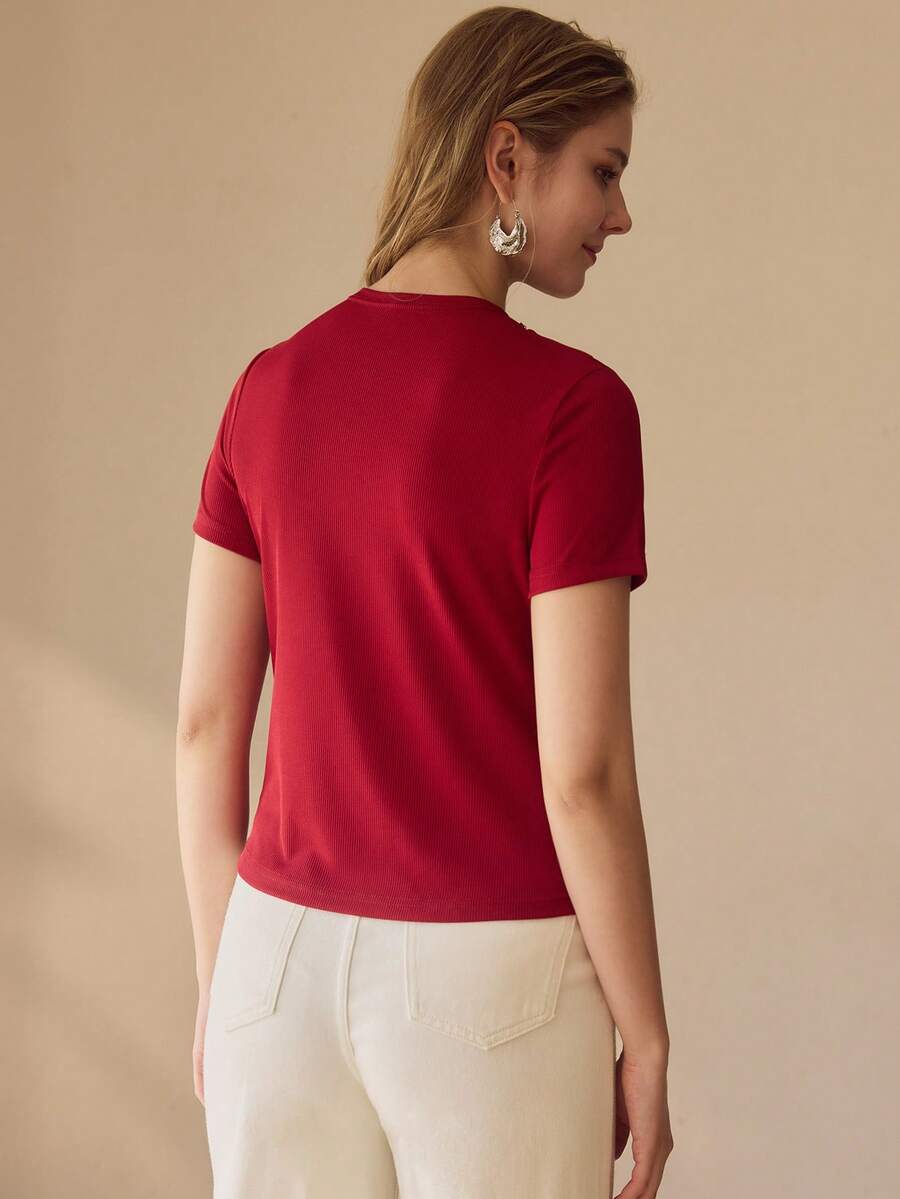 Blusa Canelada com Laço Feminina Elegante | Boutique