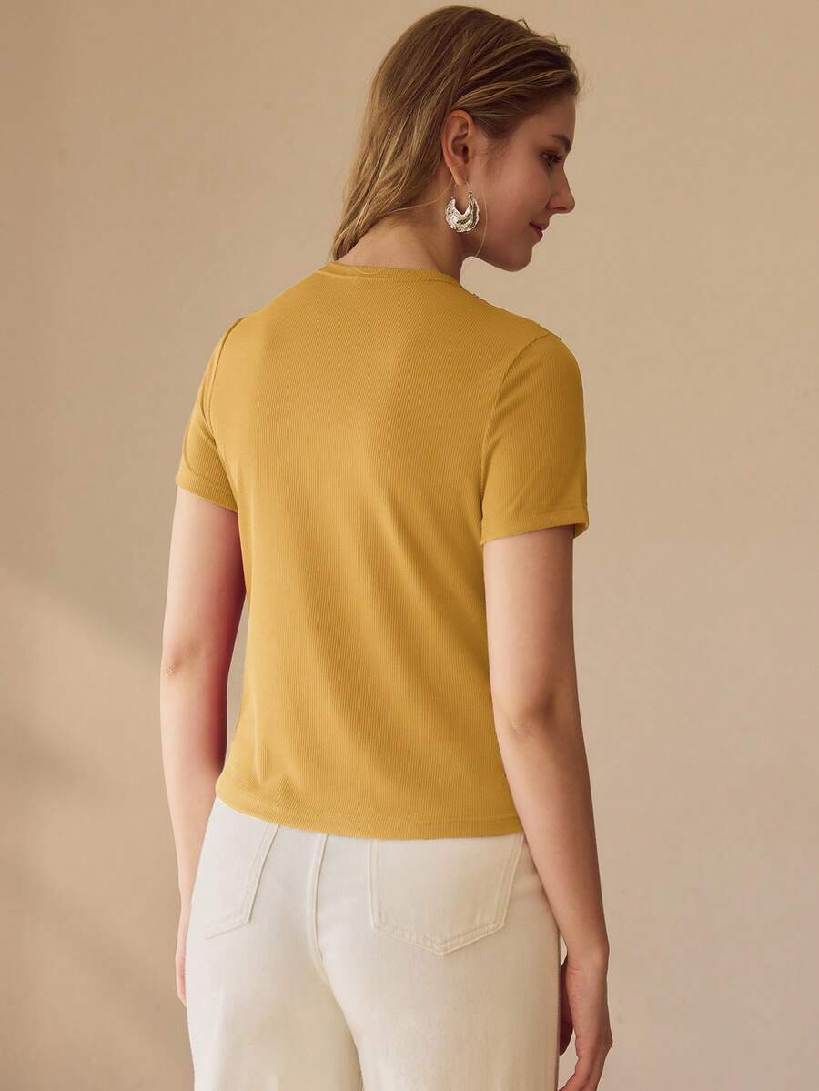 Blusa Canelada com Laço Feminina Elegante | Boutique