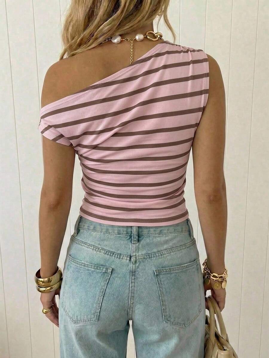 Top Cropped Feminino - Estilo Minimalista Chic com Estampa Poá