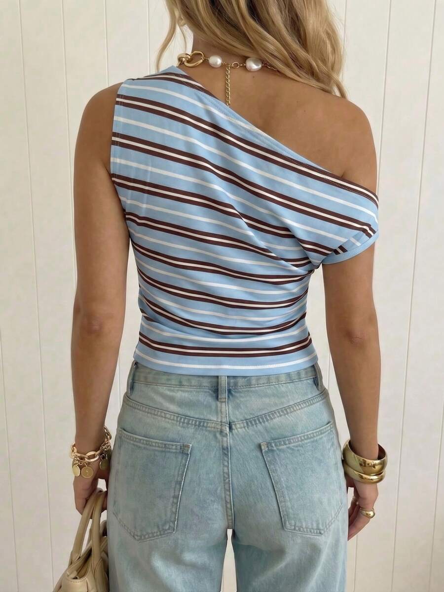 Top Cropped Feminino - Estilo Minimalista Chic com Estampa Poá