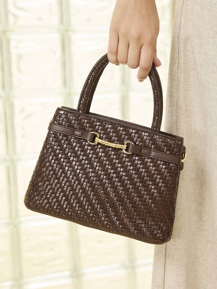 Bolsa Feminina Estruturada em Trama Natural com varios cores – Verão 2027