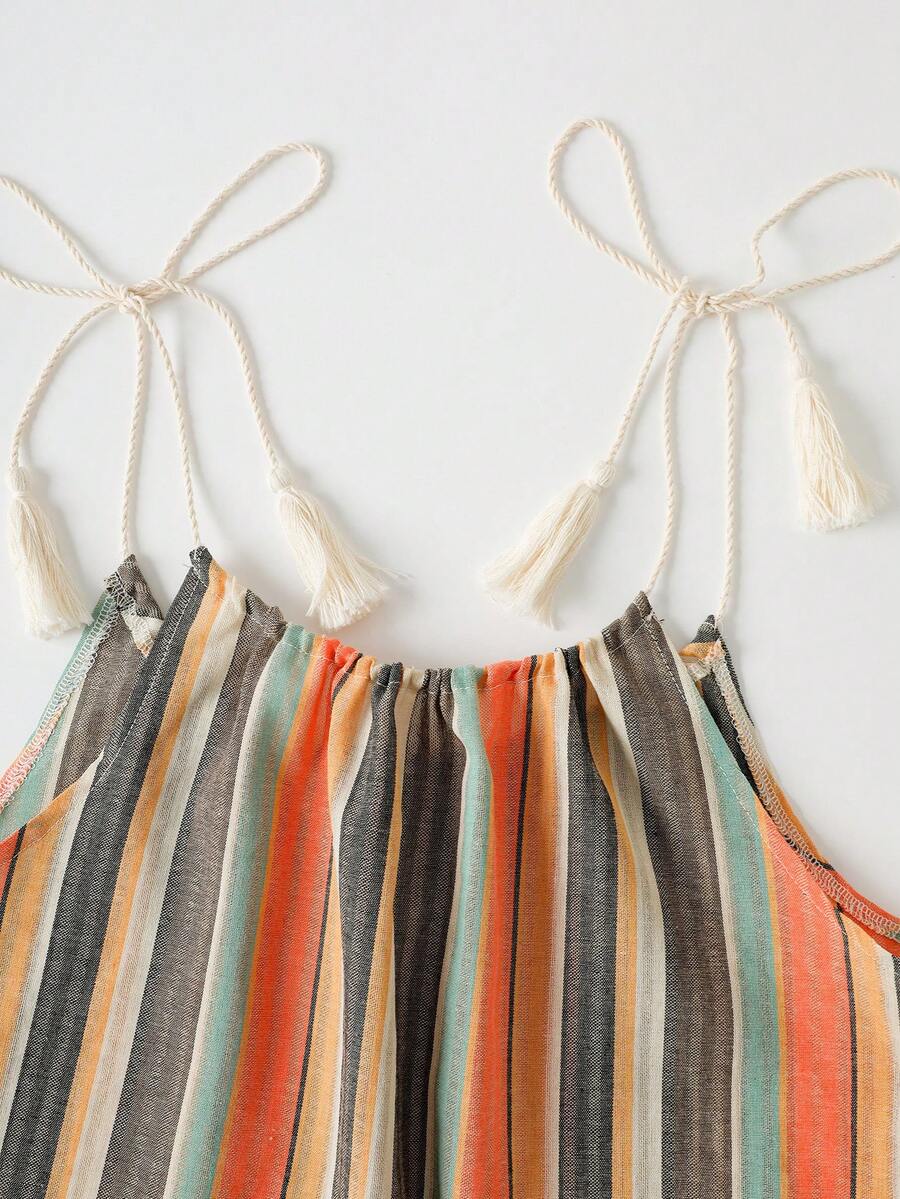 Vestido de Praia Feminino - Estampa de Palmeira e Detalhe de Nó