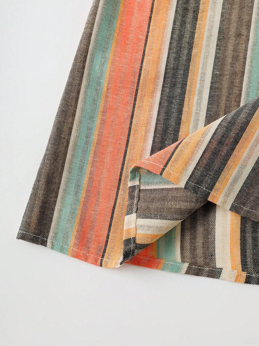 Vestido de Praia Feminino - Estampa de Palmeira e Detalhe de Nó