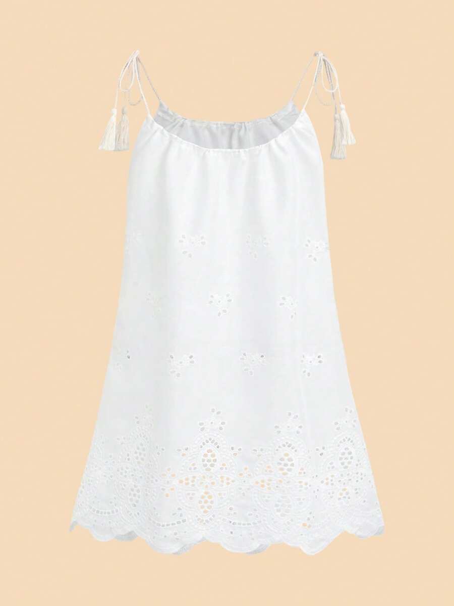 Vestido de Praia Feminino - Estampa de Palmeira e Detalhe de Nó