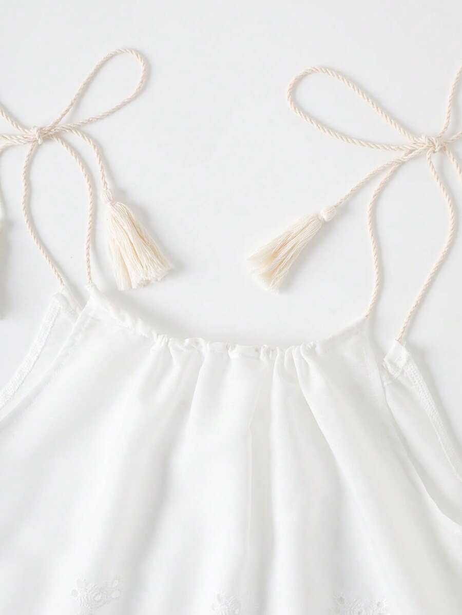Vestido de Praia Feminino - Estampa de Palmeira e Detalhe de Nó