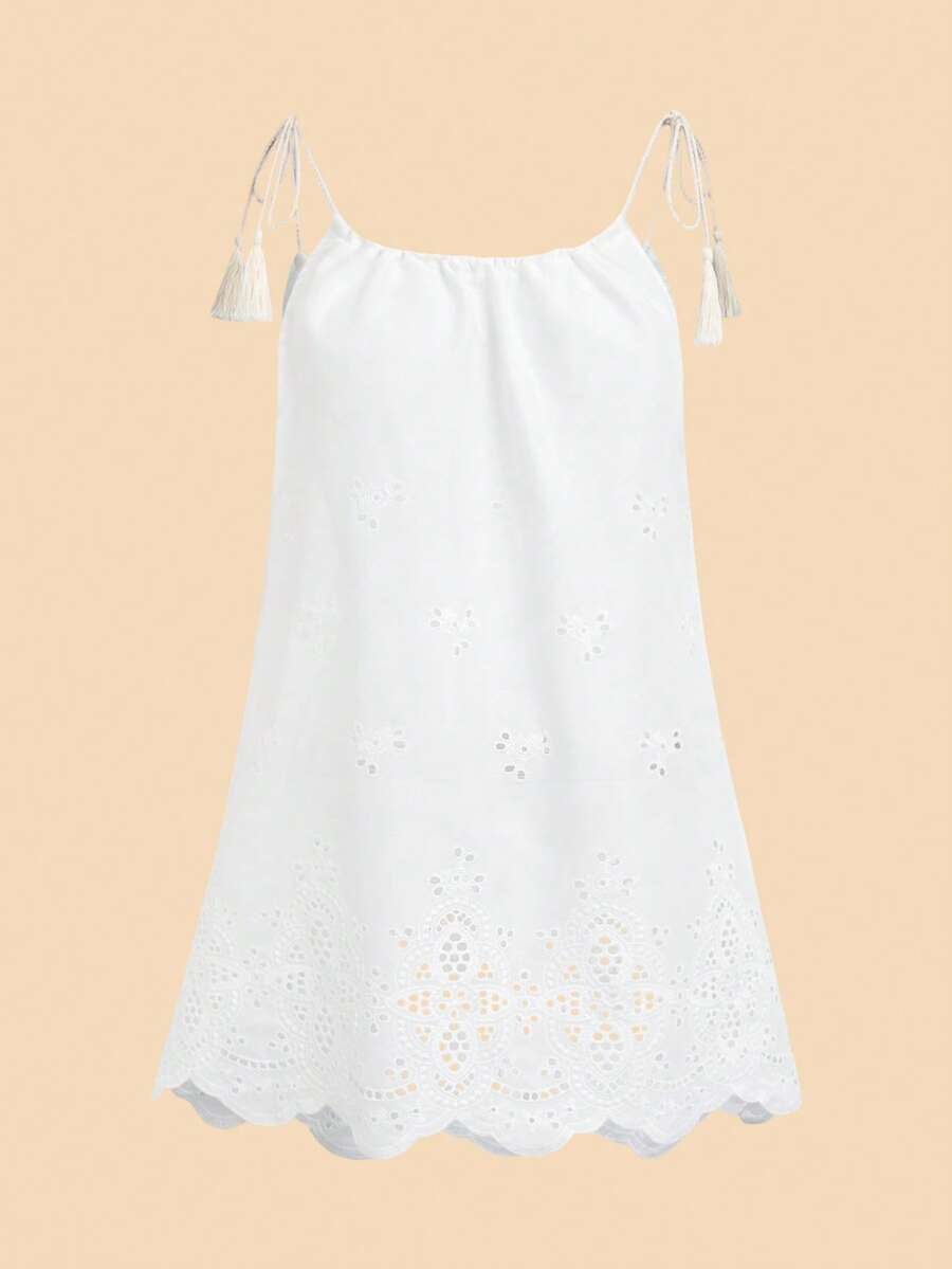 Vestido de Praia Feminino - Estampa de Palmeira e Detalhe de Nó