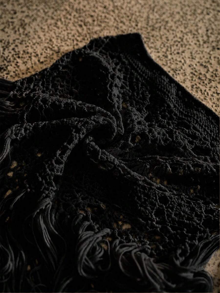 Conjunto de Crochê Premium - Top Halter e Saia Texturizada