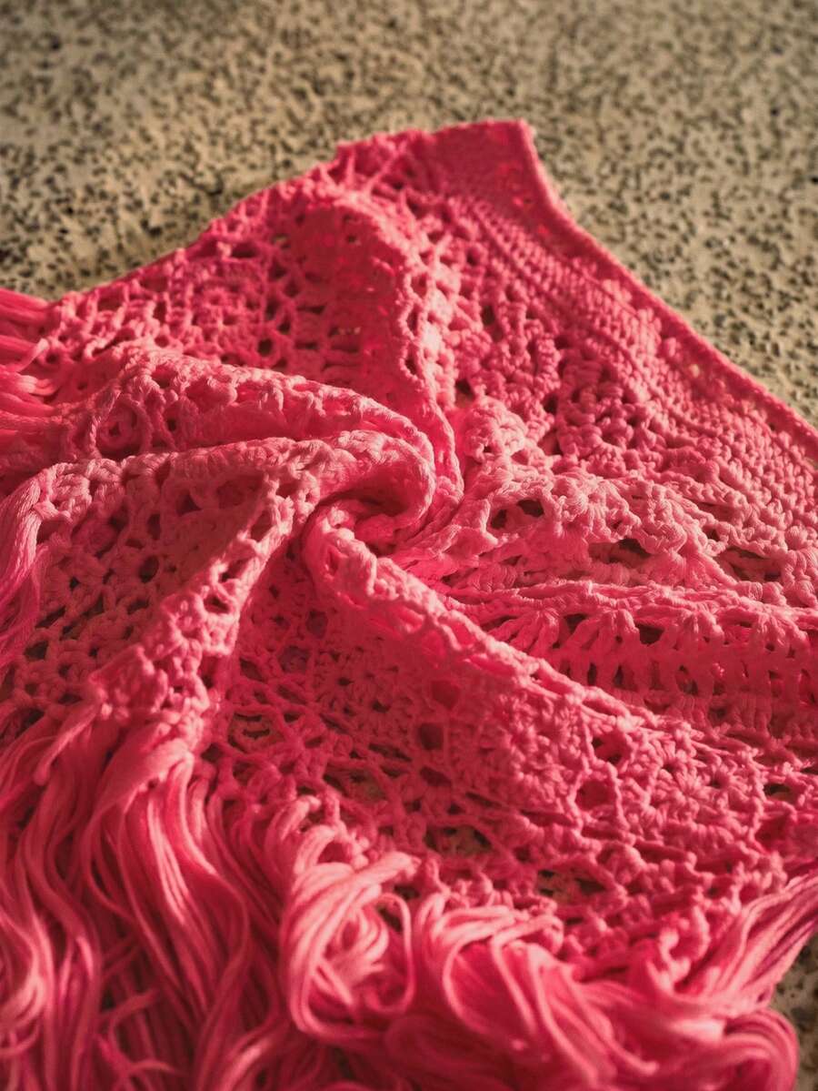 Conjunto de Crochê Premium - Top Halter e Saia Texturizada